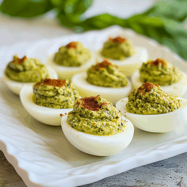Pesto Deviled Eggs