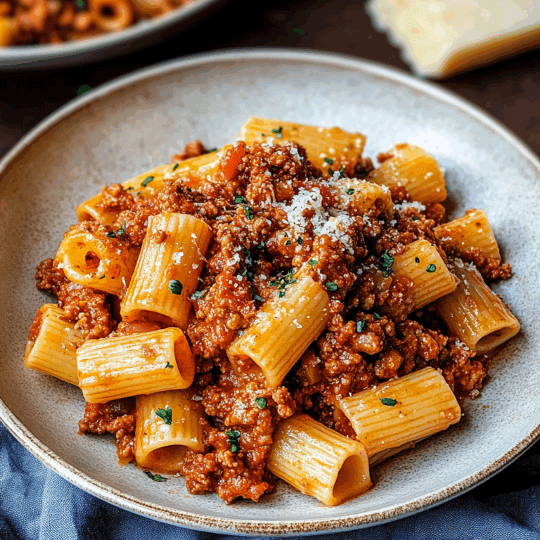 Rigatoni Bolognese