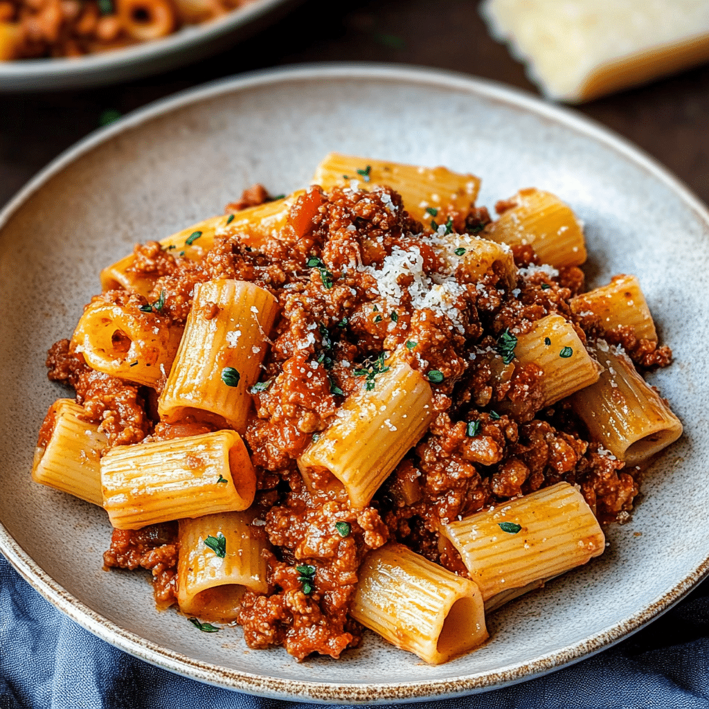 Rigatoni Bolognese