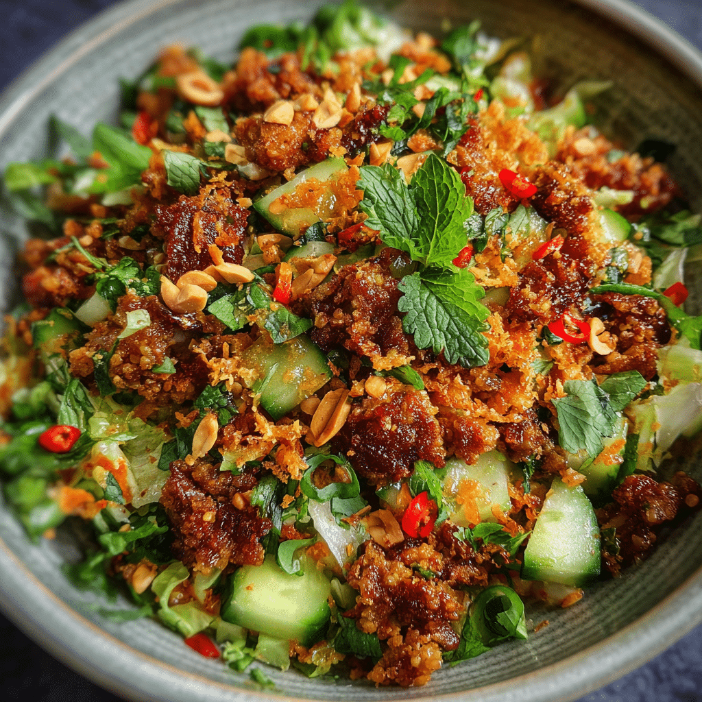Satay Crispy Rice Salad