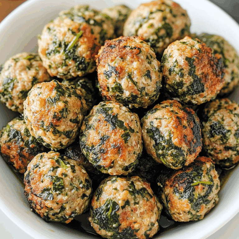 Spinach Turkey Meatballs