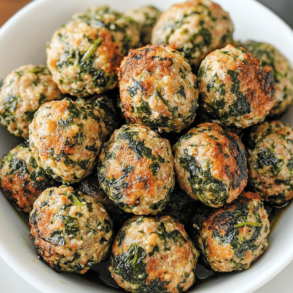 Spinach Turkey Meatballs