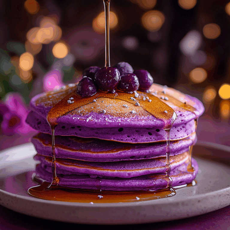 Ube Mochi Pancakes
