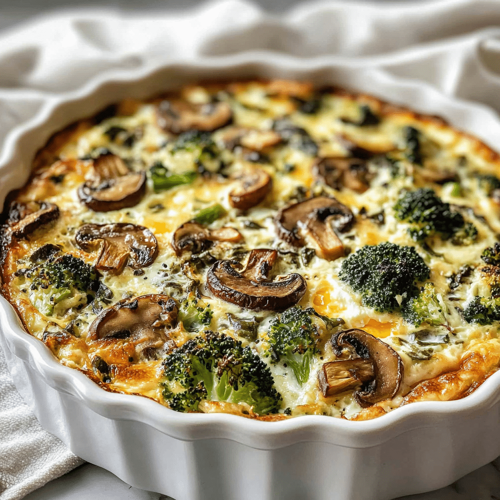 Veggie-Packed Cottage Cheese Egg Bake