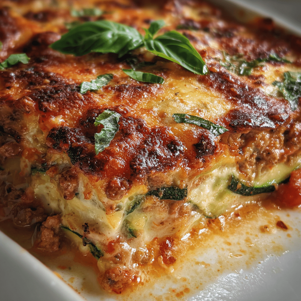 Zucchini Lasagna with Turkey
