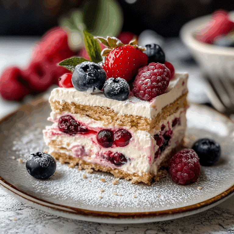 Berry Icebox Cake
