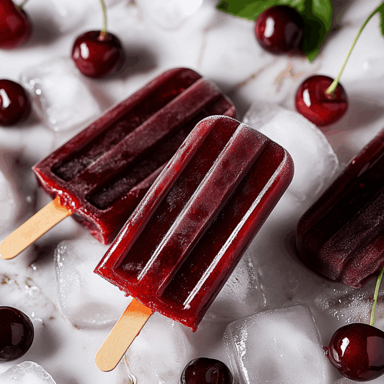 Cherry Cola Popsicles