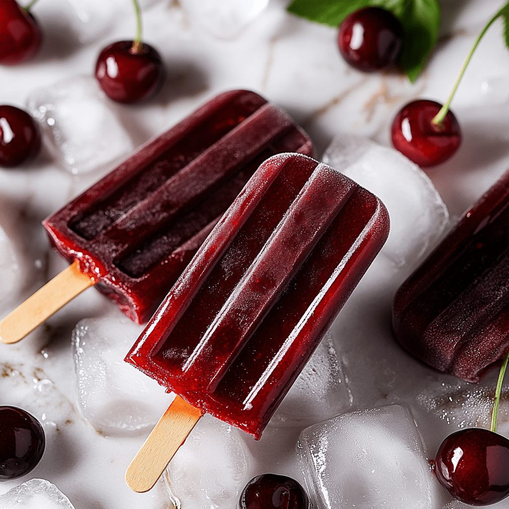Cherry Cola Popsicles