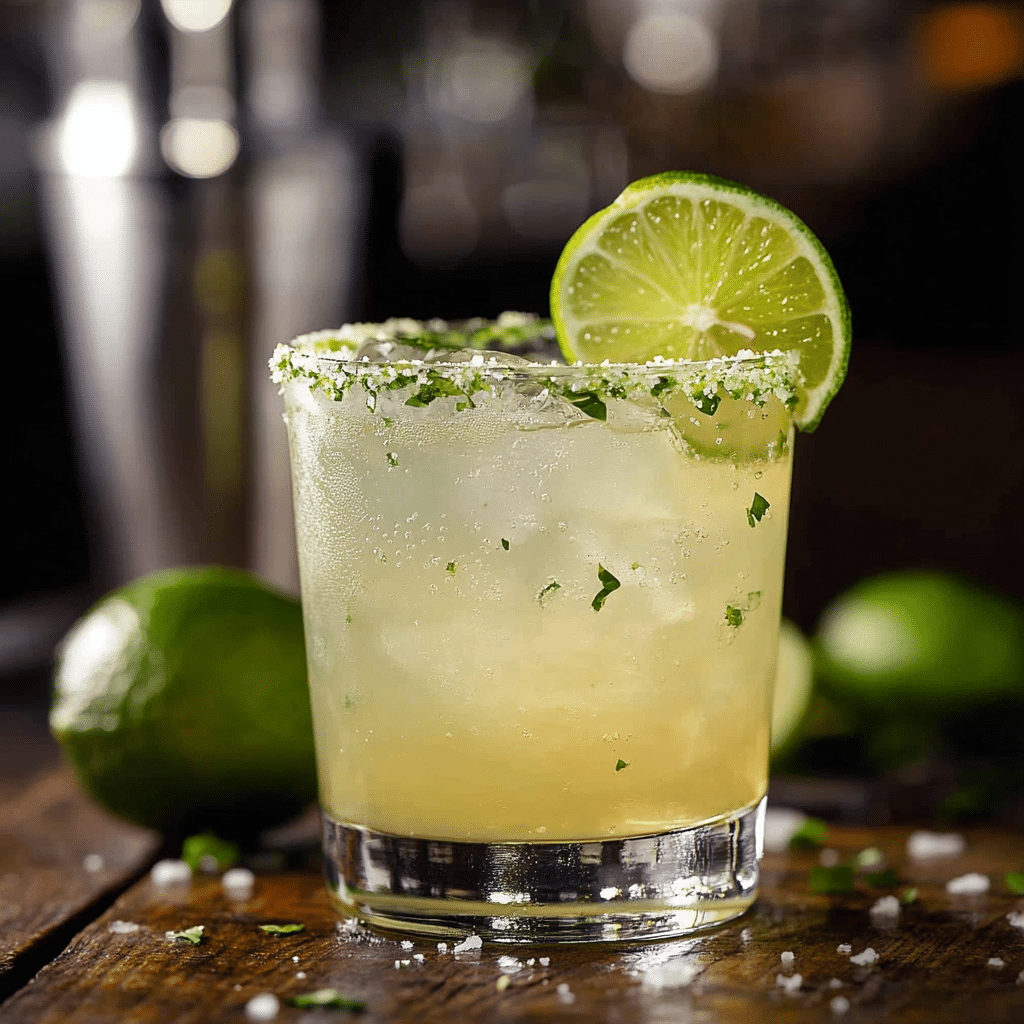Classic Margarita with Fresh Lime Zest