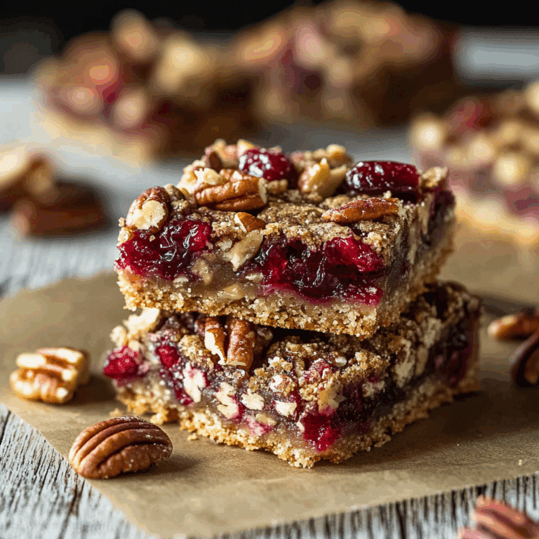 Cranberry Pecan Cookie Bars