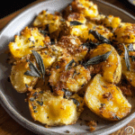 Crispy Brown Butter Sage Smashed Potatoes