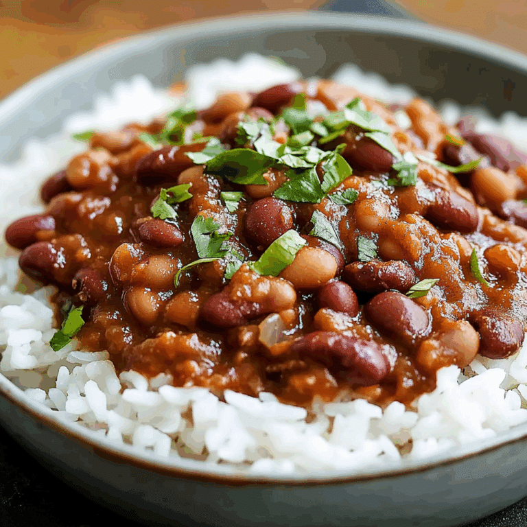 Easy Chili Beans and Rice
