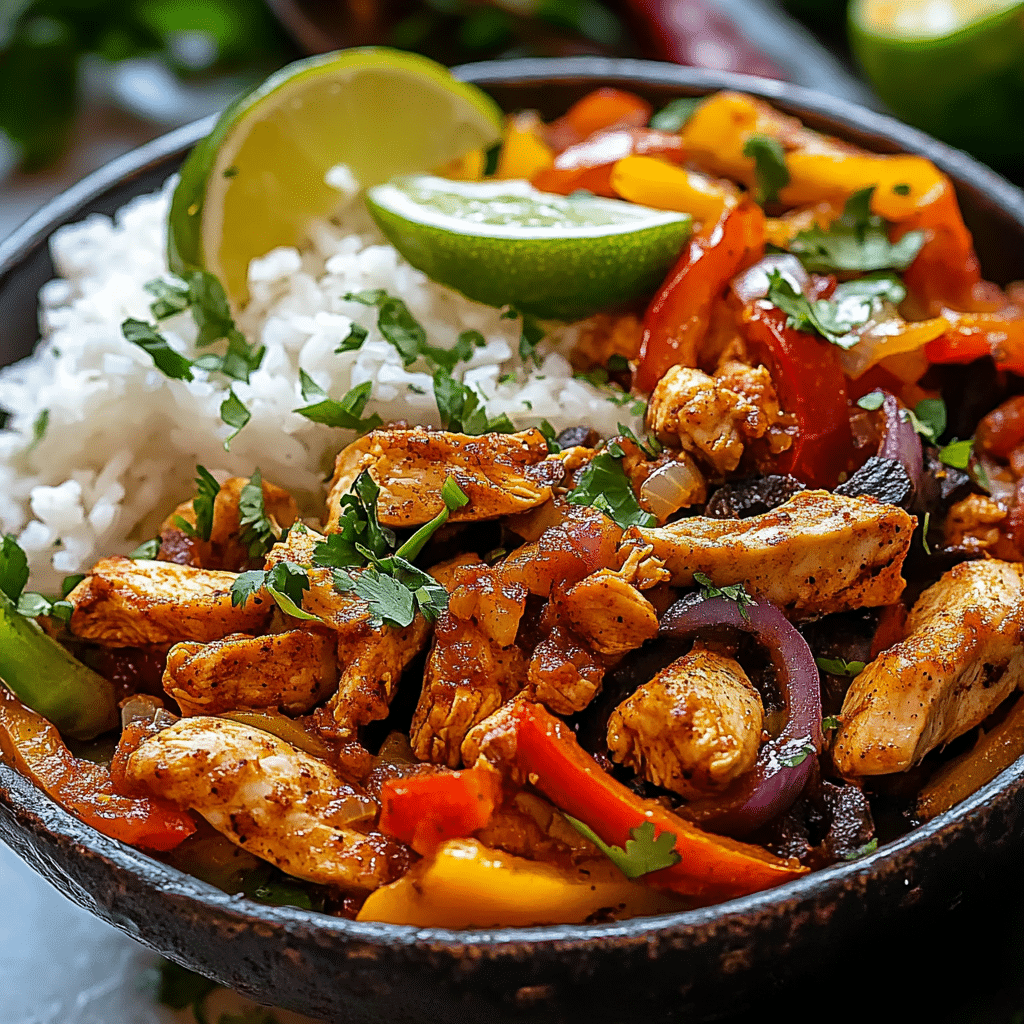 Flavorful Chicken Fajita Bowls
