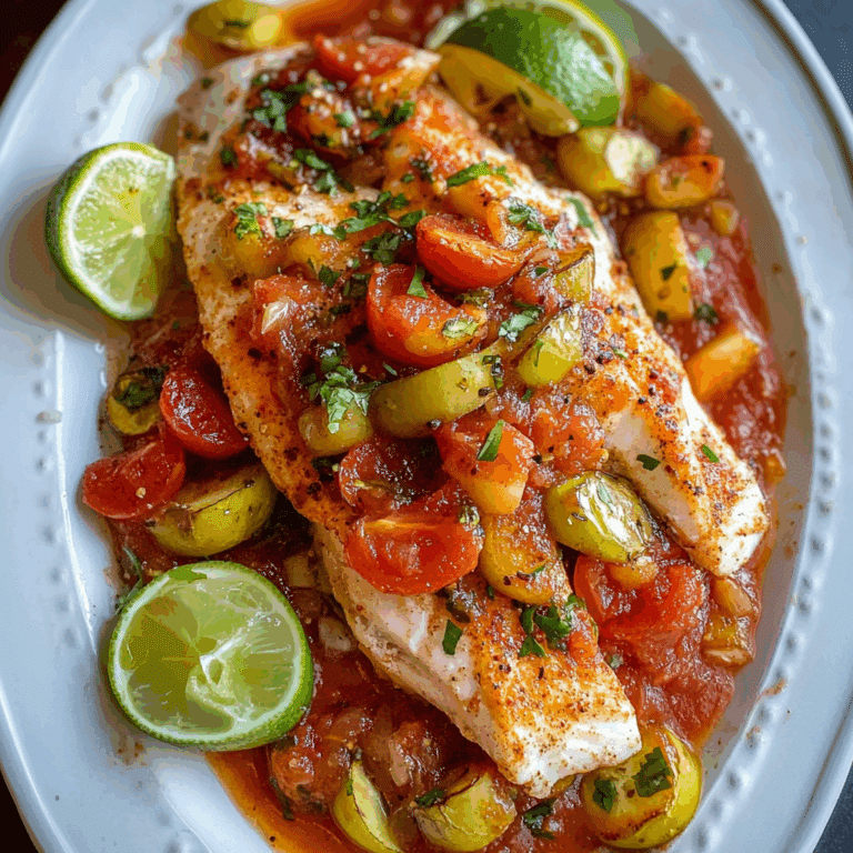 Flavorful Red Snapper Veracruz Style