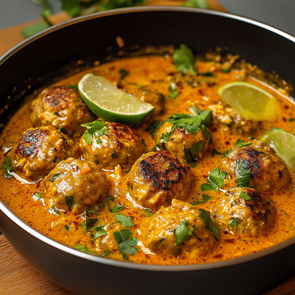 Flavorful Thai Chicken Meatball Curry