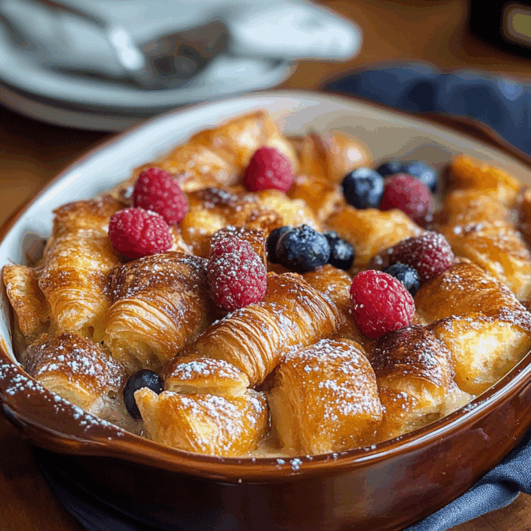French Toast Casserole with Croissants