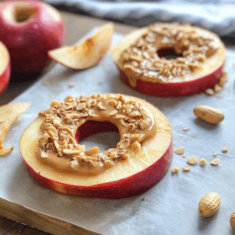 Fun Peanut Butter Apple Slices Snack
