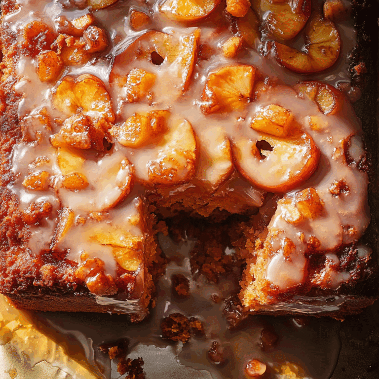 Glazed Honeycrisp Apple Fritter Cake