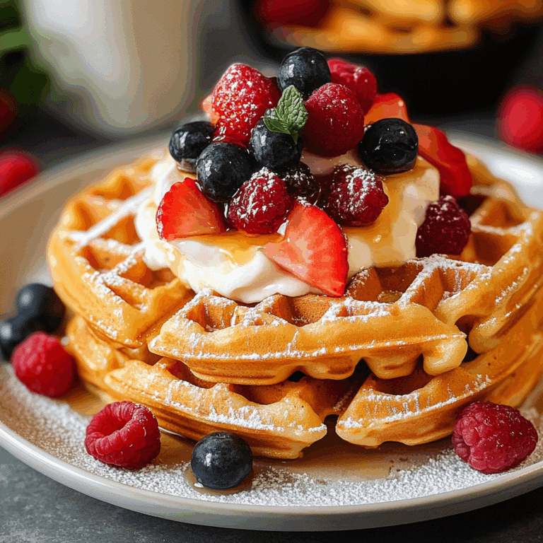 Greek Yogurt Waffles