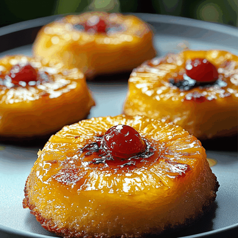 Grilled Pineapple Upside Down Cakes