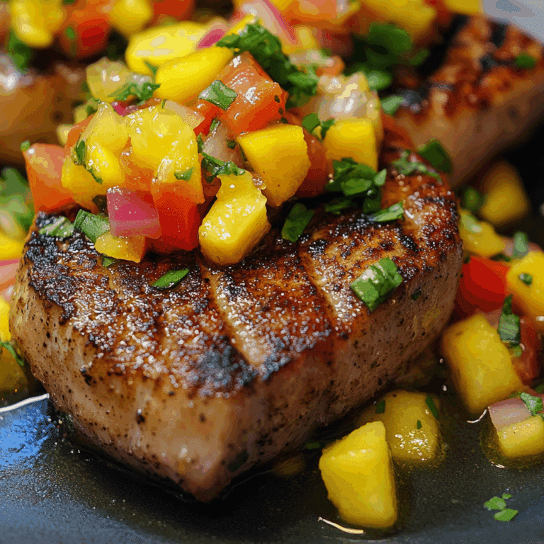 Grilled Tuna Steaks with Mango Salsa
