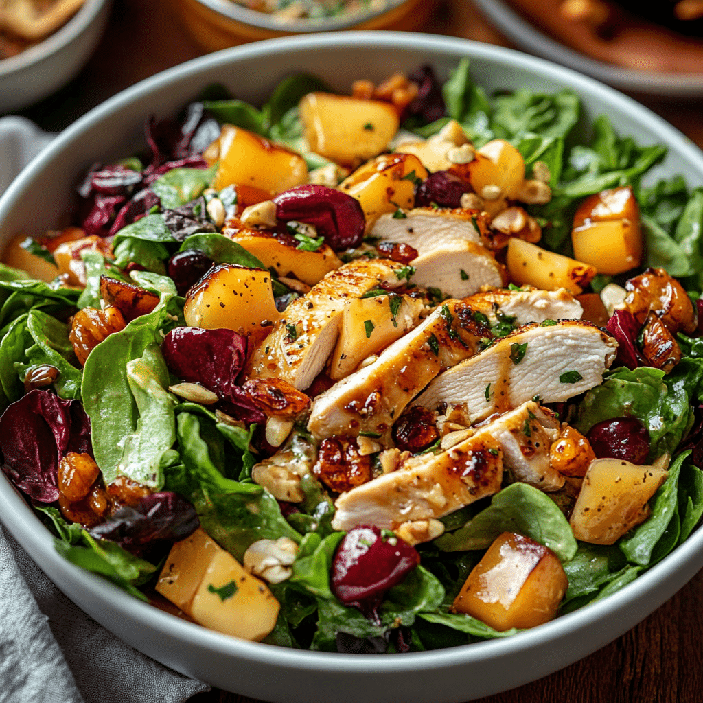 Harvest Chicken Salad with Maple Dijon Dressing