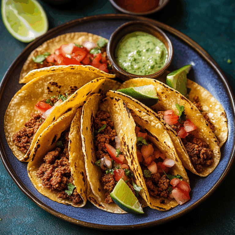 Homemade Crispy Ground Beef Tacos