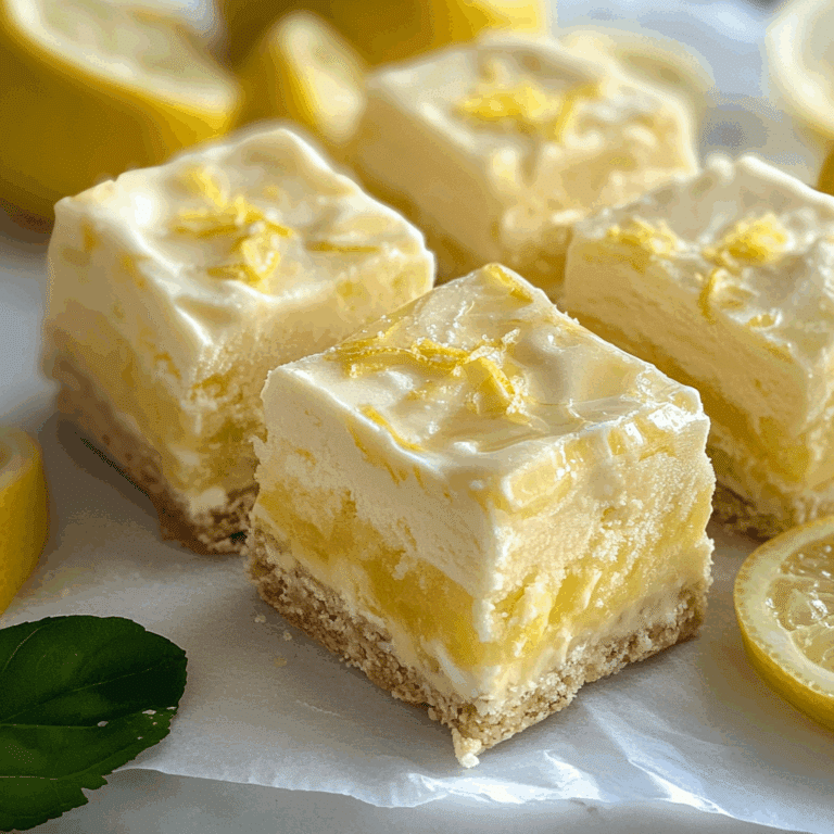 Lemon Ice Cream Bars