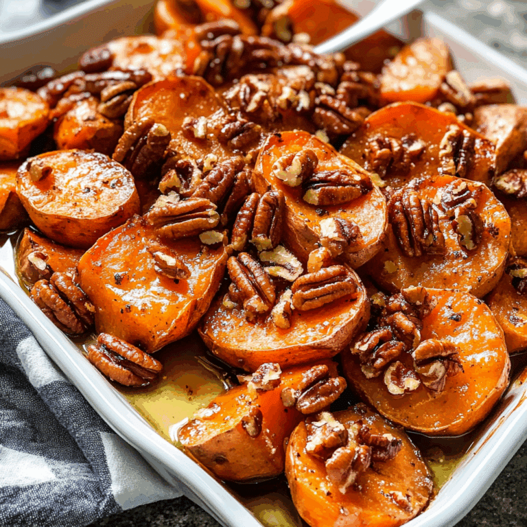 Maple Pecan Roasted Sweet Potatoes