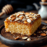 Moist Honey Cake with Almonds