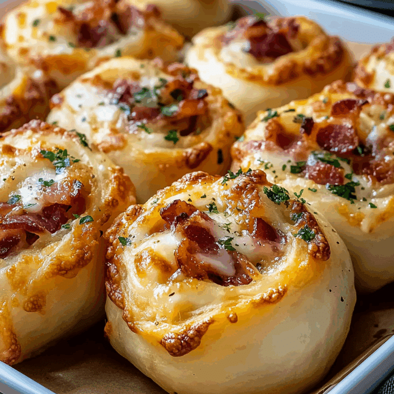 Ooey-Gooey Garlic Butter Bacon Ranch Pizza Rolls