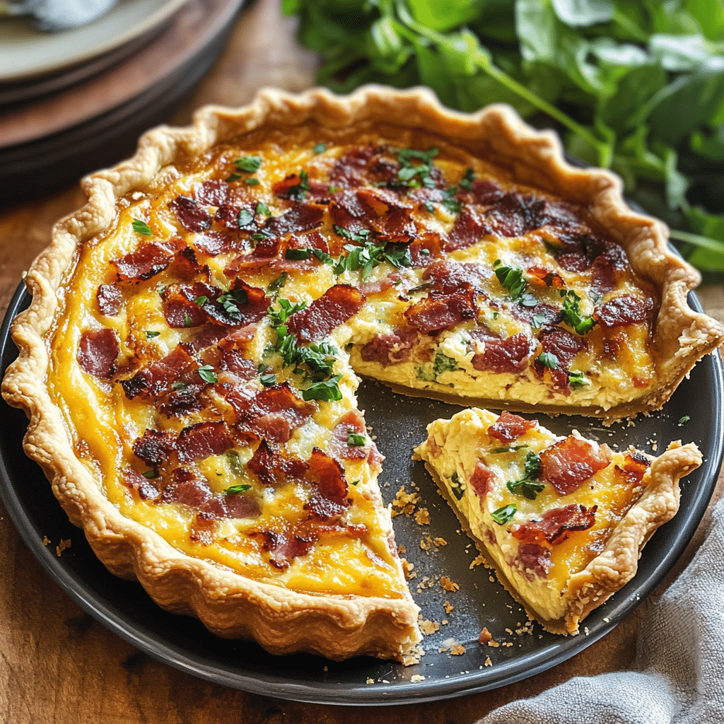 Quiche Lorraine with Bacon and Gruyère