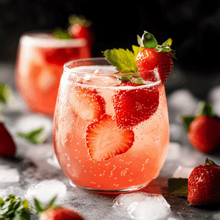 Refreshing Strawberry Sprite Mocktail Recipe (Non-Alcoholic)