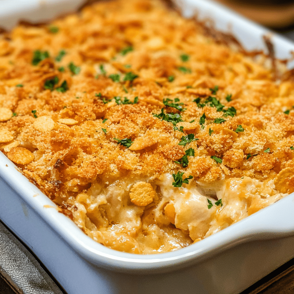 Ritz Cracker Chicken Casserole Recipe