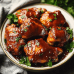 Slow Cooker BBQ Chicken Thighs