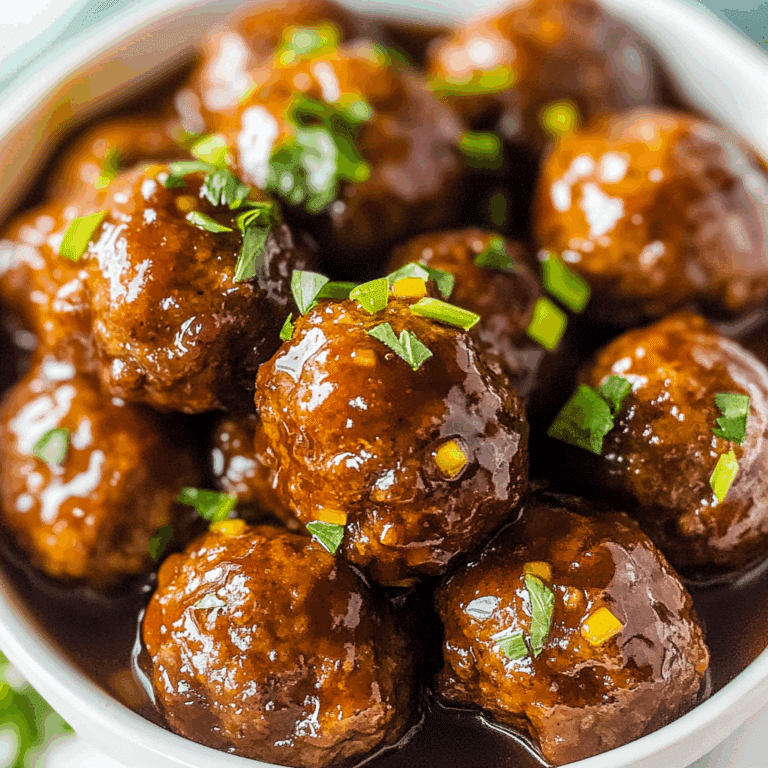 Slow Cooker Honey Garlic Meatballs
