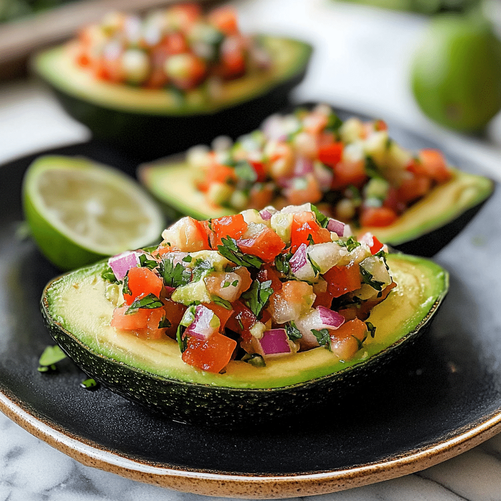 Stuffed Avocados with Pico de Gallo