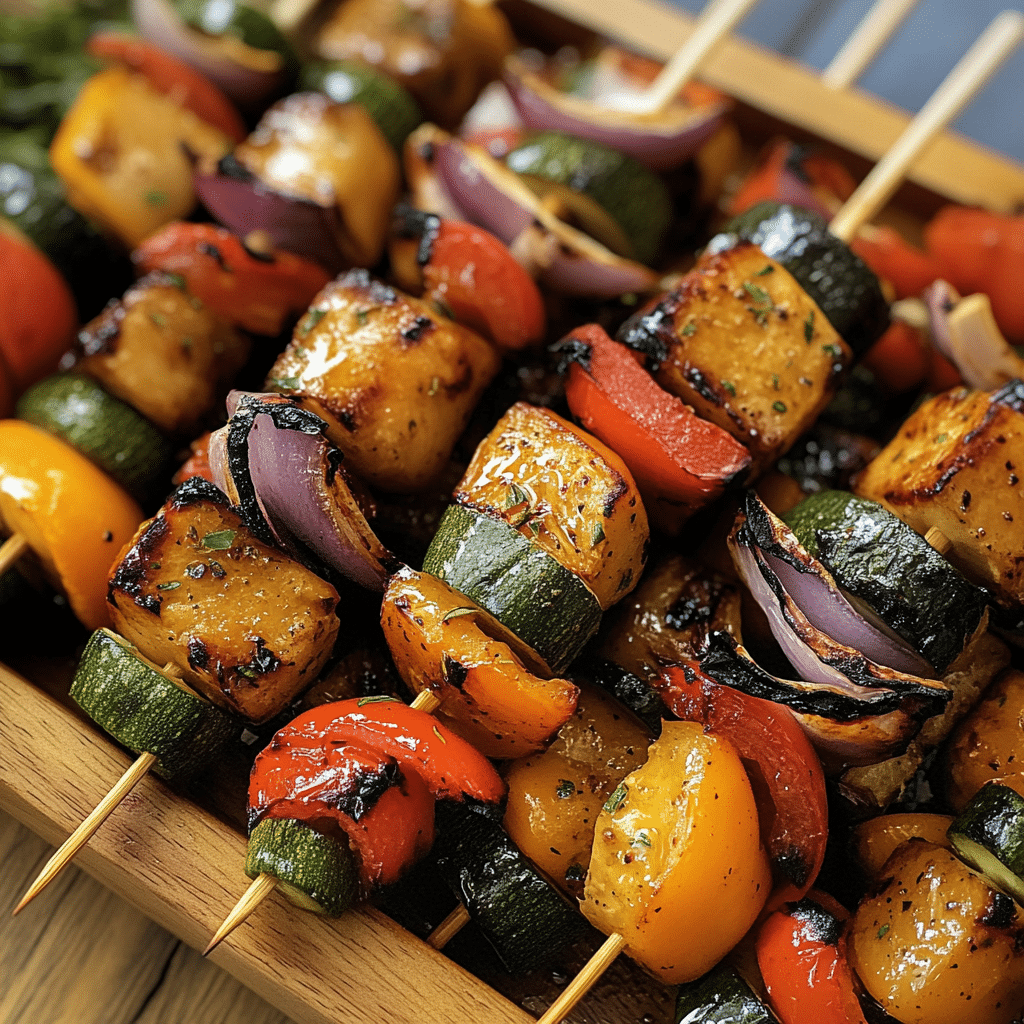 Veggie Kabobs with Balsamic Marinade