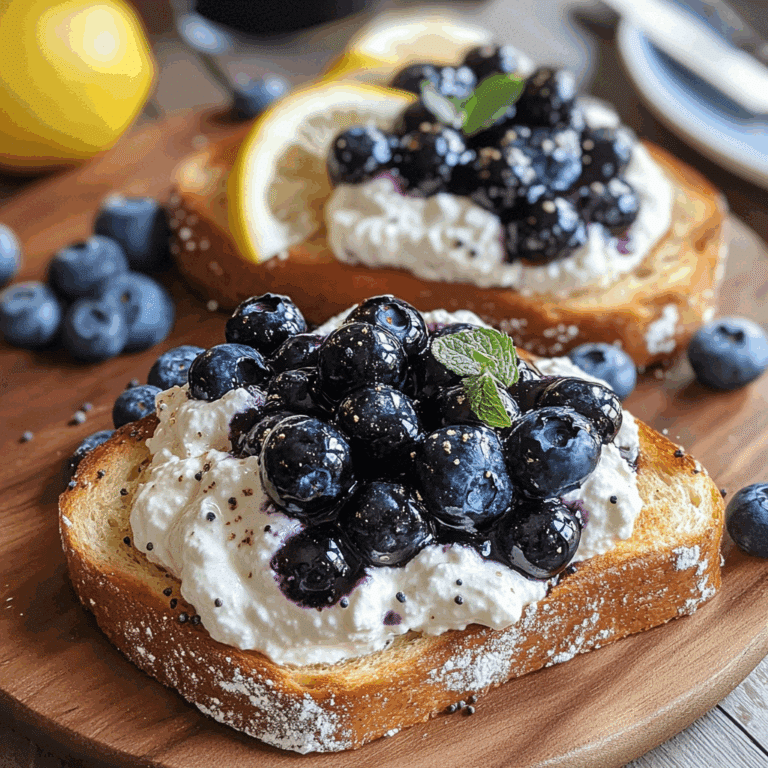 Whipped Ricotta & Blueberry Toast