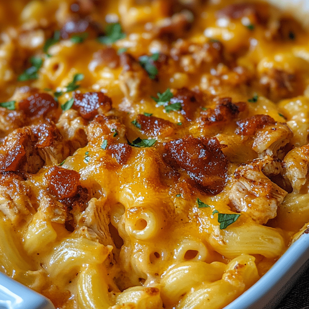 BBQ Chicken Mac and Cheese