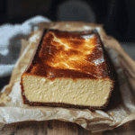 Burnt Basque Cheesecake in a Loaf Pan