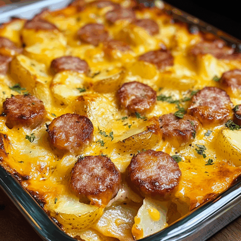 Cheesy Ranch Sausage & Potato Bake