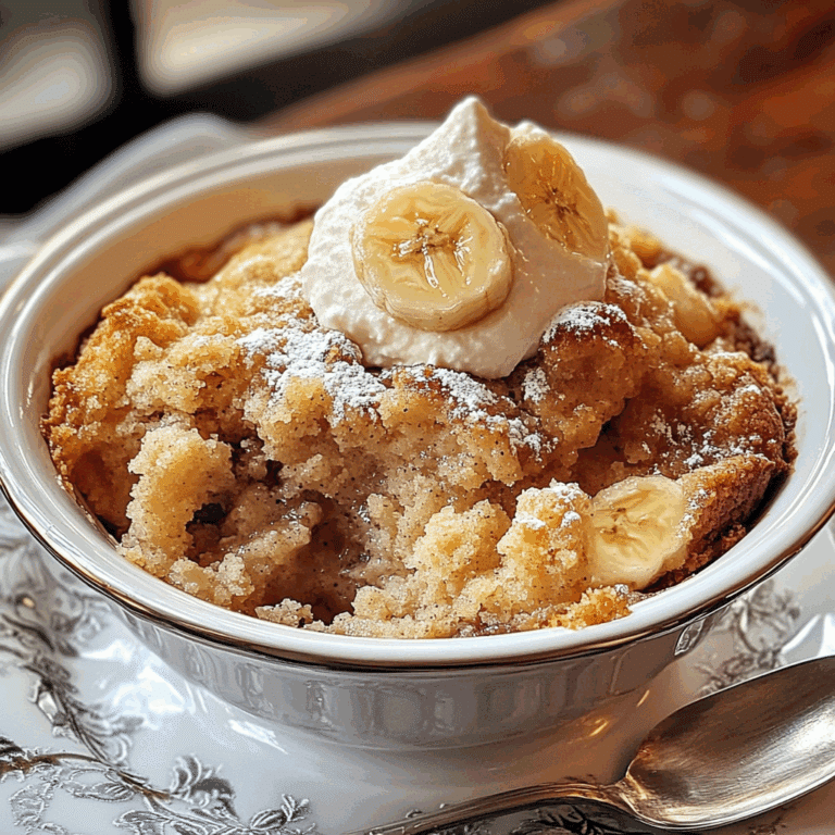 Comforting Banana Bread Cobbler