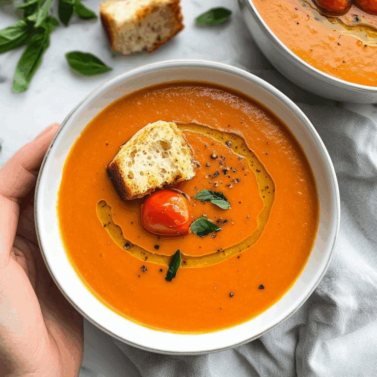 Easy Creamy Vegan Tomato Soup