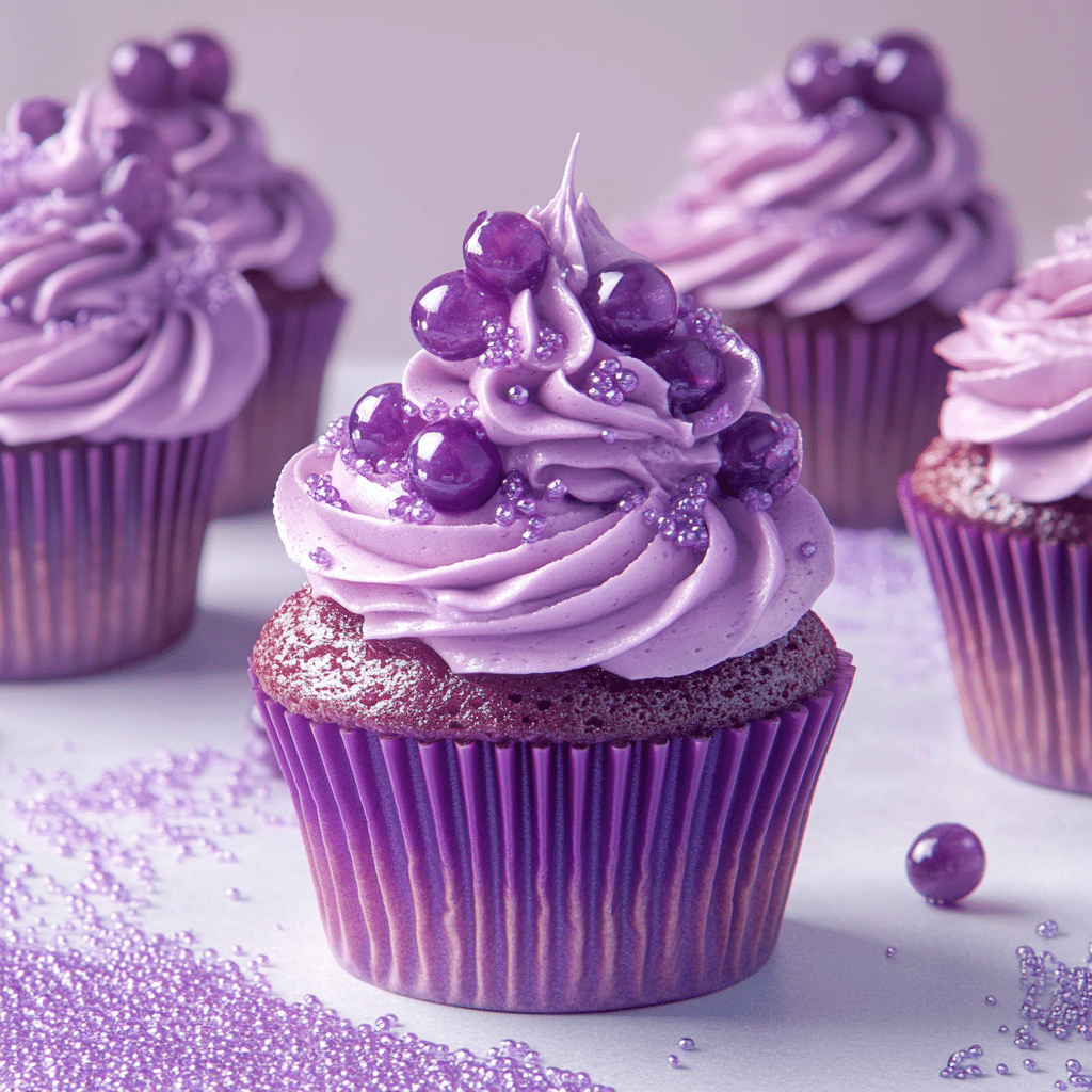 Grape Soda Cupcakes