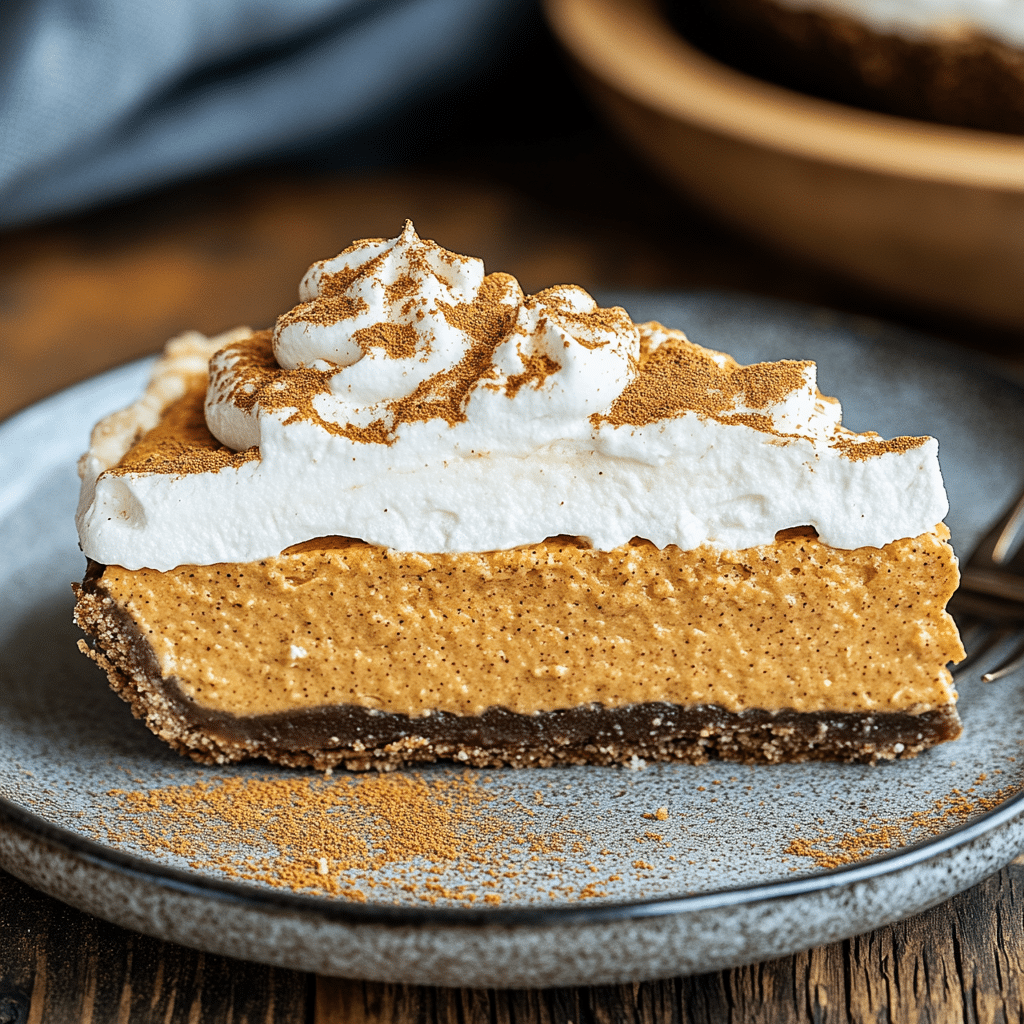 No-Bake Pumpkin Mousse Pie