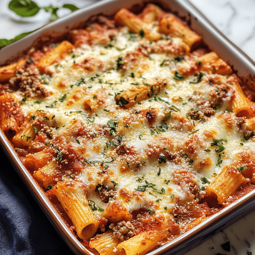 No-Boil Baked Ziti Recipe