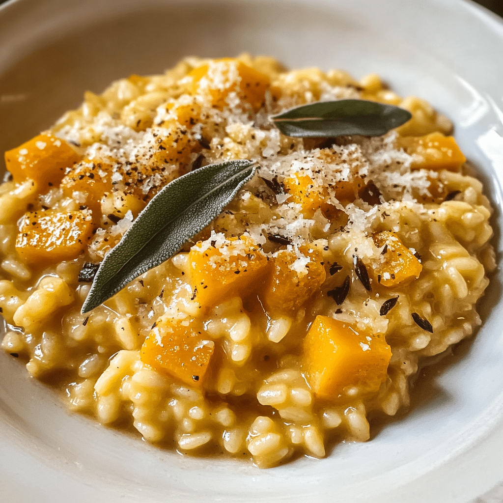 Pressure Cooker Butternut Squash Risotto With Frizzled Sage and Brown Butter