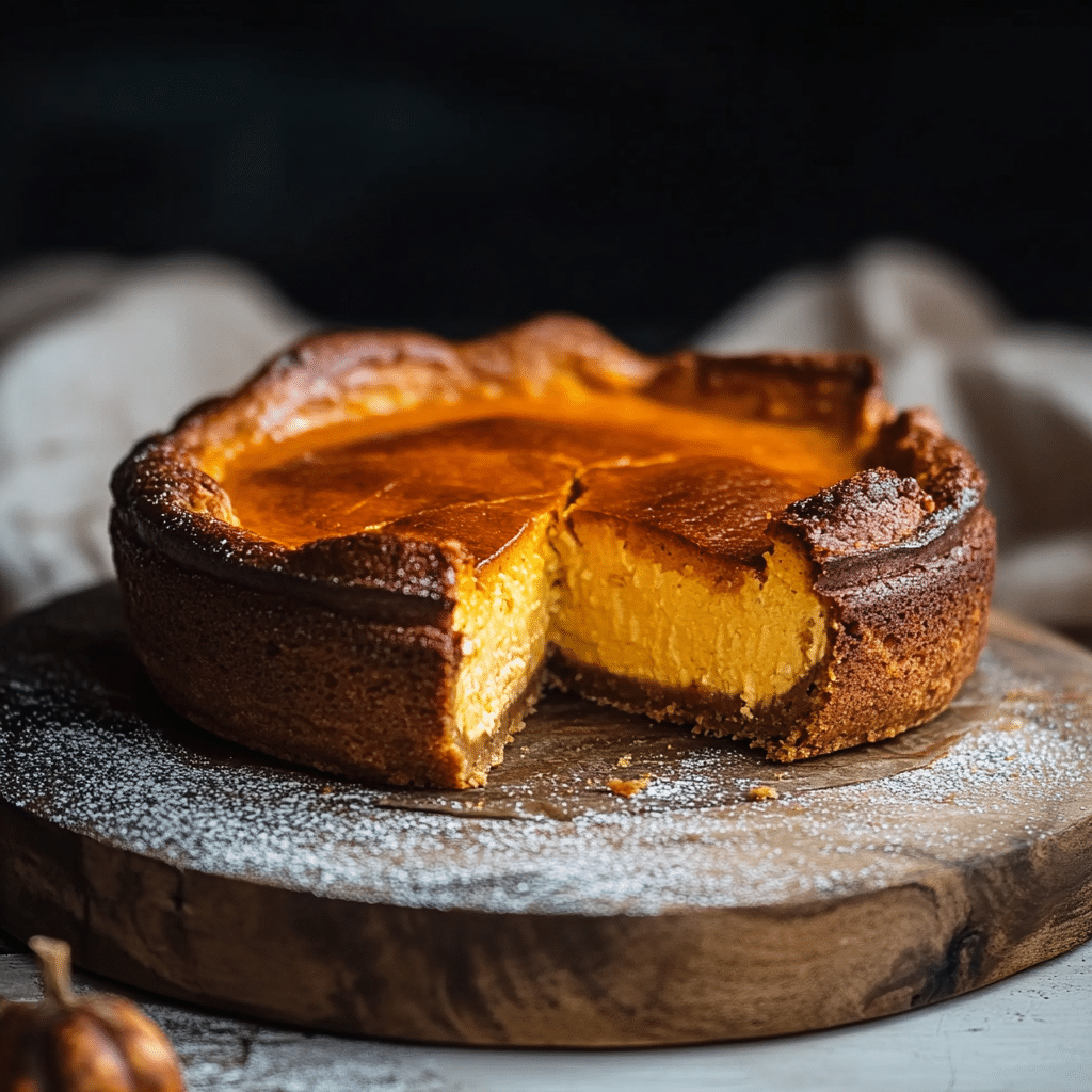 Pumpkin Basque Cheesecake