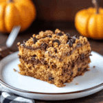 Pumpkin Chocolate Chip Streusel Cake